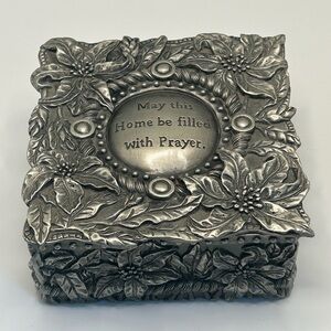 Vintage Home Accents Pewter Trinket Box